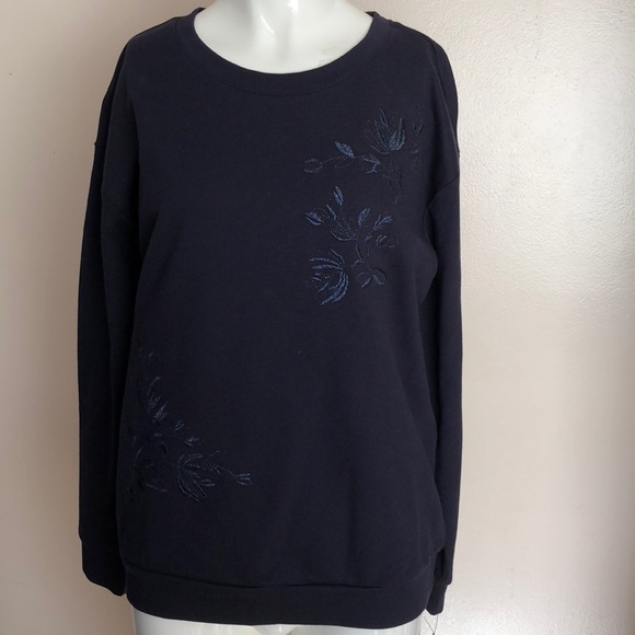 Liz Claiborne Navy Top - Picture 1 of 5